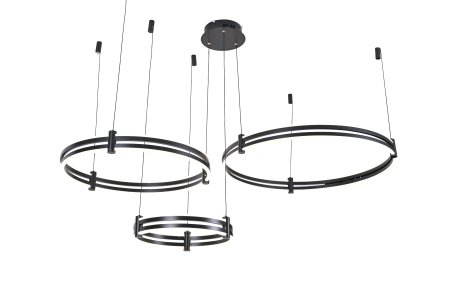 Люстра черня LED 228Вт D80см