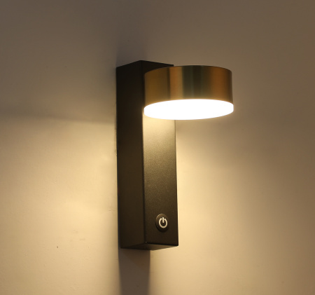 Бра черное LED 12Вт 21см