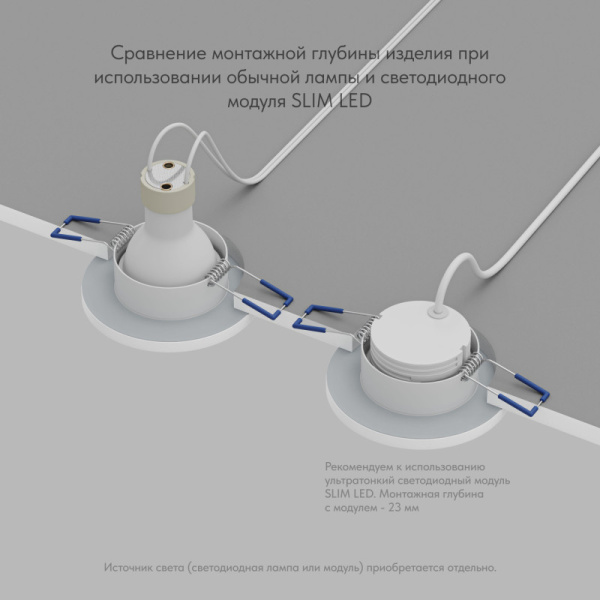 Влагозащищенный светильник Denkirs DK2036-WH