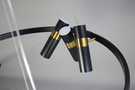 Люстра потолочная черня D80см