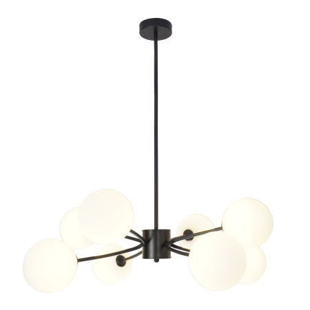 Люстра потолочная на штанге черня D70см