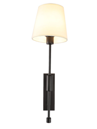 Бра с тканевым абажуром черное 47см