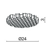 Комплектующие для светильника Technical HoneyComb-D24