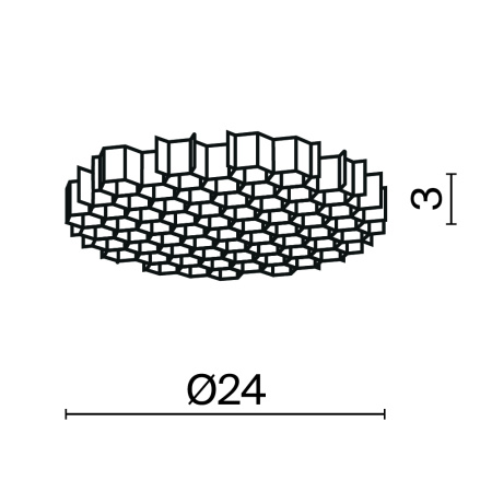 Комплектующие для светильника Technical HoneyComb-D24