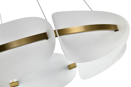 Люстра потолочная латунь LED 40Вт D80см