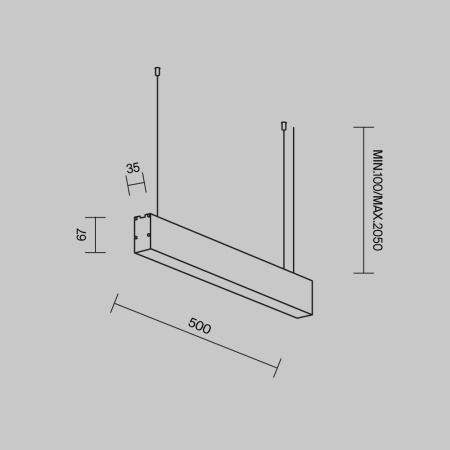 Линейный светильник Technical LL312033