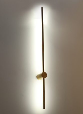 Светильник настенный латунь LED 15Вт 100см