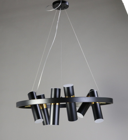 Люстра потолочная черня D65см