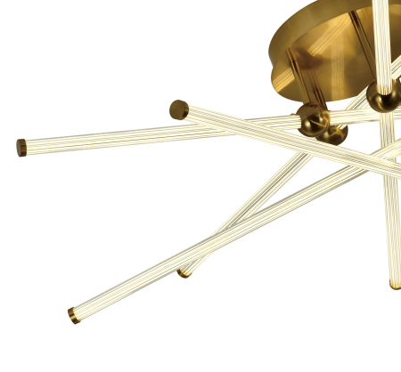 Светильник потолочный латунь LED 160Вт D103см