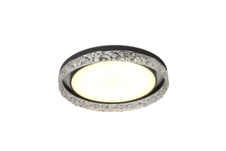 Потолочный светильник черный LED 72Вт D50см