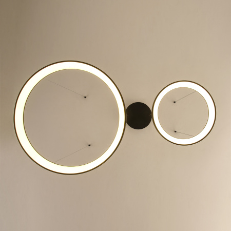 Люстра подвесная черня LED 78Вт D38+58см