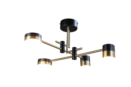 Люстра потолочная черня LED 40Вт D60см