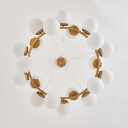 Люстра латунь D90см