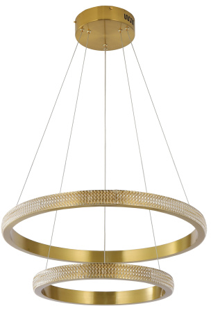 Люстра подвесная бронза LED 63Вт D40+60см