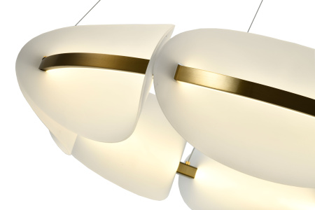 Люстра потолочная латунь LED 40Вт D80см