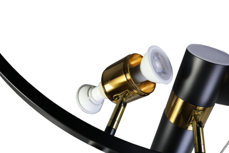 Люстра потолочная черня D80см