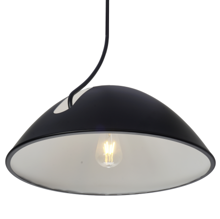 Светильник потолочный черный D49см