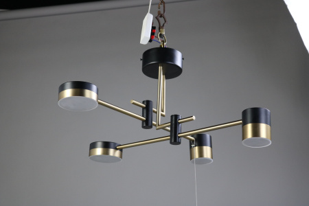 Люстра потолочная черня LED 40Вт D60см