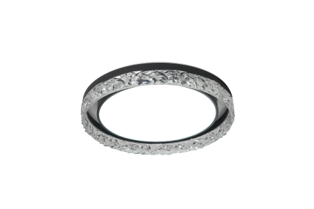 Потолочный светильник черный LED 72Вт D50см