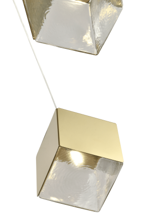 Люстра в скандинавском стиле золото 35см