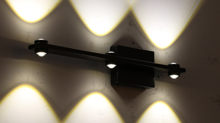 Бра черное LED 18Вт 44см