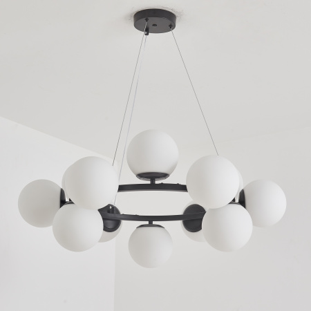 Люстра черня D72см