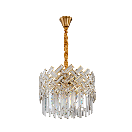 Хрустальная люстра латунь D40см