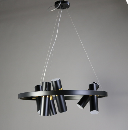 Люстра потолочная черня D65см