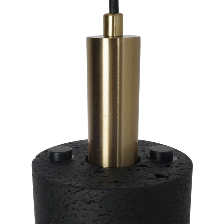 Светильник потолочный черный D10см