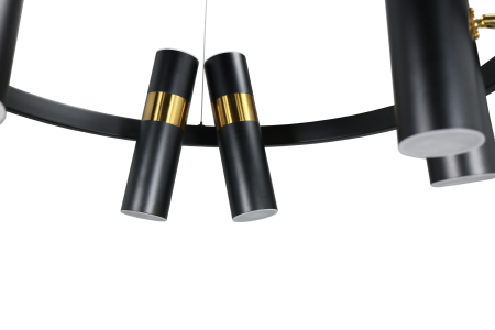 Люстра потолочная черня D65см