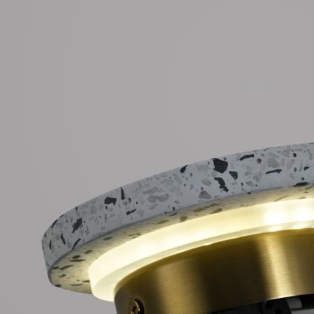 Светильник настенный из камня белый LED 3Вт D15см