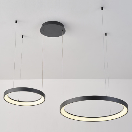 Люстра подвесная черня LED 78Вт D38+58см