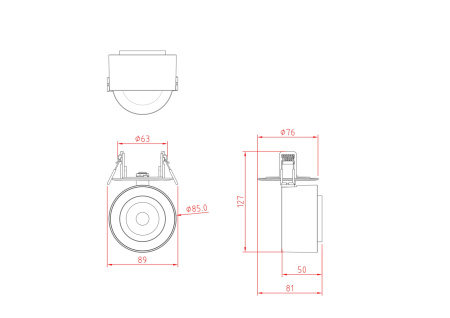 Потолочный светильник Technical C063CL-L12B4K
