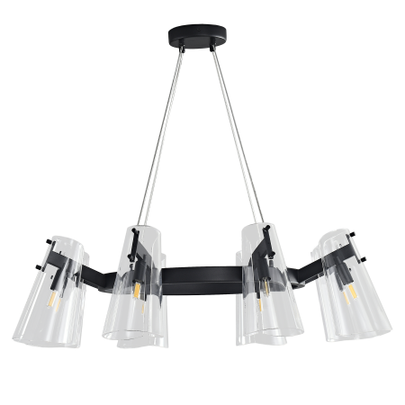 Люстра потолочная черня D80см