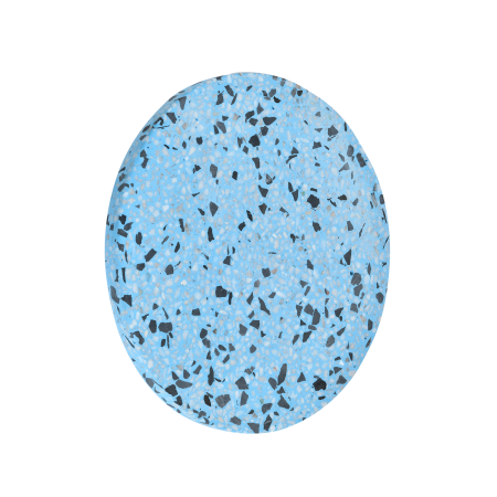 Светильник настенный из камня синий LED 3Вт D20см