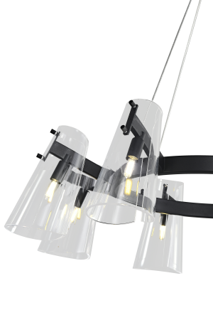 Люстра потолочная черня D80см