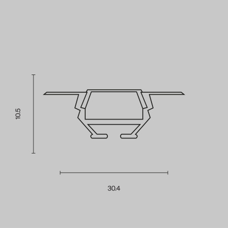 Профиль Led Strip ALM010S-2M