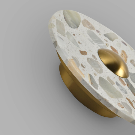 Светильник настенный из камня серый LED 7Вт 20см