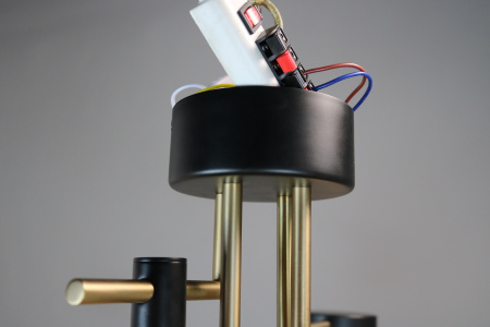 Люстра потолочная черня LED 40Вт D60см