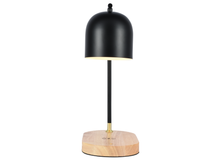 Настольная лампа черня беспроводная зарядка 37см