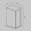 Уличный настенный светильник Outdoor O021WL-L10B3K