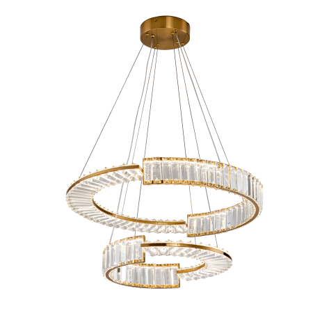 Люстра латунь LED 60Вт D60см