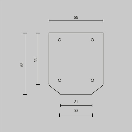 Комплектующие для профиля Technical TRA034MPEC-21S(N)