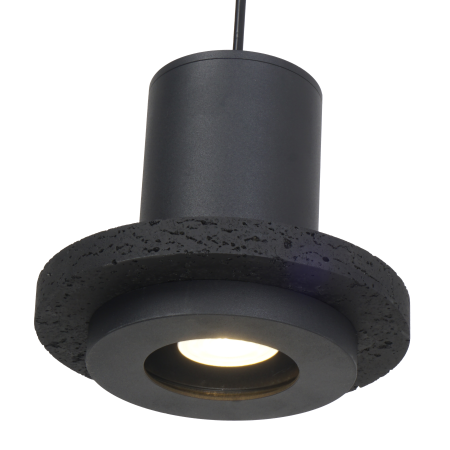 Светильник потолочный черный D18см