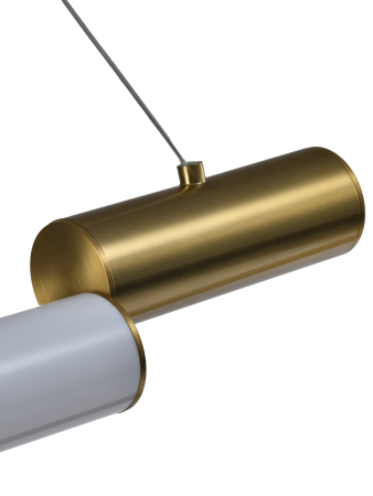 Светильник потолочный латунь LED 32Вт 80см