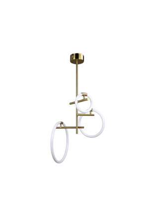 Подвесной светильник латунь LED 45Вт 40см