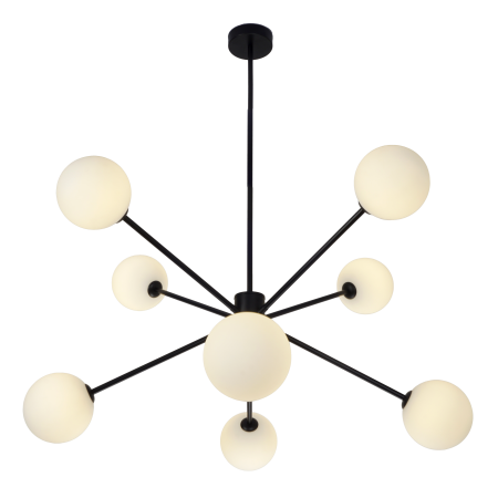 Люстра потолочная на штанге черня D80см