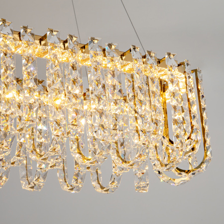 Хрустальная люстра золото LED 30Вт D85см