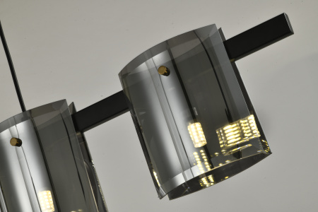 Люстра потолочная черня 120см