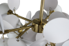 Люстра с плафонами бронза D68см